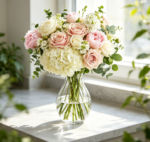 Reusable Silicone Flower Arranging Grid Set, Flexible Vase Stem Holder for Floral Decorations - Image 2