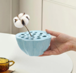 Ceramic Flower Arrangement Bowl with Stem Holder, Decorative  Flower Vase for Fresh or Dried Flowers - Image 2