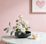 Ceramic  Flower Vase Kit with Metal  and Stem Straightening Tool