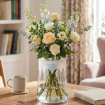 Flexible Silicone Flower Arranging Grid, Reusable Vase Stem Organizer for Bouquets and Floral Displays