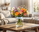 Reusable Silicone Flower Arranging Grid, Flexible Waterproof Vase Stem Holder for DIY Floral Arrangements