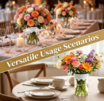 Reusable Silicone Flower Arranging Grid, Flexible Waterproof Vase Stem Holder for DIY Floral Arrangements - Image 2