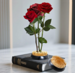 Flower Frog Pin Holder Set with Cleaning Brush, Metal Floral Arrangement Tool for Vase Display - Image 2