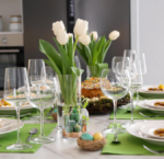 Clear Glass Cylinder Vase Set, Decorative Flower Vase and Candle Holder for Weddings and Home Decor