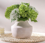 Handcrafted Rustic Ceramic Flower Vase, Decorative Pottery Vase for Home, Shelf and Table Display