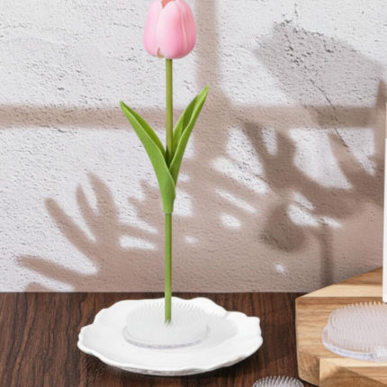 Plastic Flower Frog Pin Holder Set, Reusable Floral Arrangement Tools for Vase Decoration