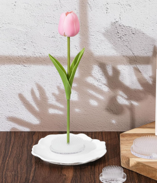 51.1 Plastic Flower Frog Pin Holder Set, Reusable Floral Arrangement Tools for Vase Decoration - Image 1