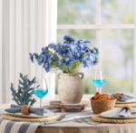 Rustic Ceramic Flower Vase, Decorative Pottery Vase for Living Room, Table and Wedding Centerpieces