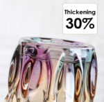 Thick Glass Flower Vase, Decorative Clear Crystal Vase for Table Centerpieces and Home Decoration - Image 2