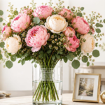 Flower Arrangement Holder Set with Spiral Stem Grid, Reusable Vase Insert for Fresh Flower Displays